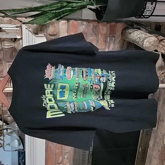 Gildan Dusty Moore Racing  Swanton Ohio Screenprint Short Sleeve Tshirt Black XL - Picture 6 of 11